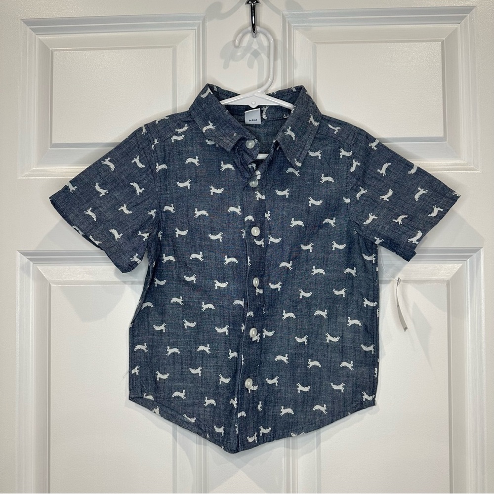 Old Navy Bunny Button Up Size 3T NWT‎